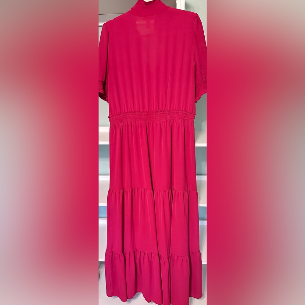 SZ 14 London Times Pink Maxi Dress EXC PRELOVED CONDITION - Picture 6 of 9